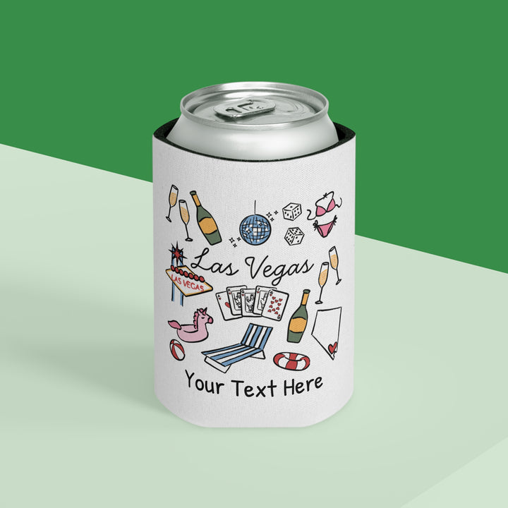 Las Vegas Can Cooler — Personalized Bachelorette Party Can Cooler