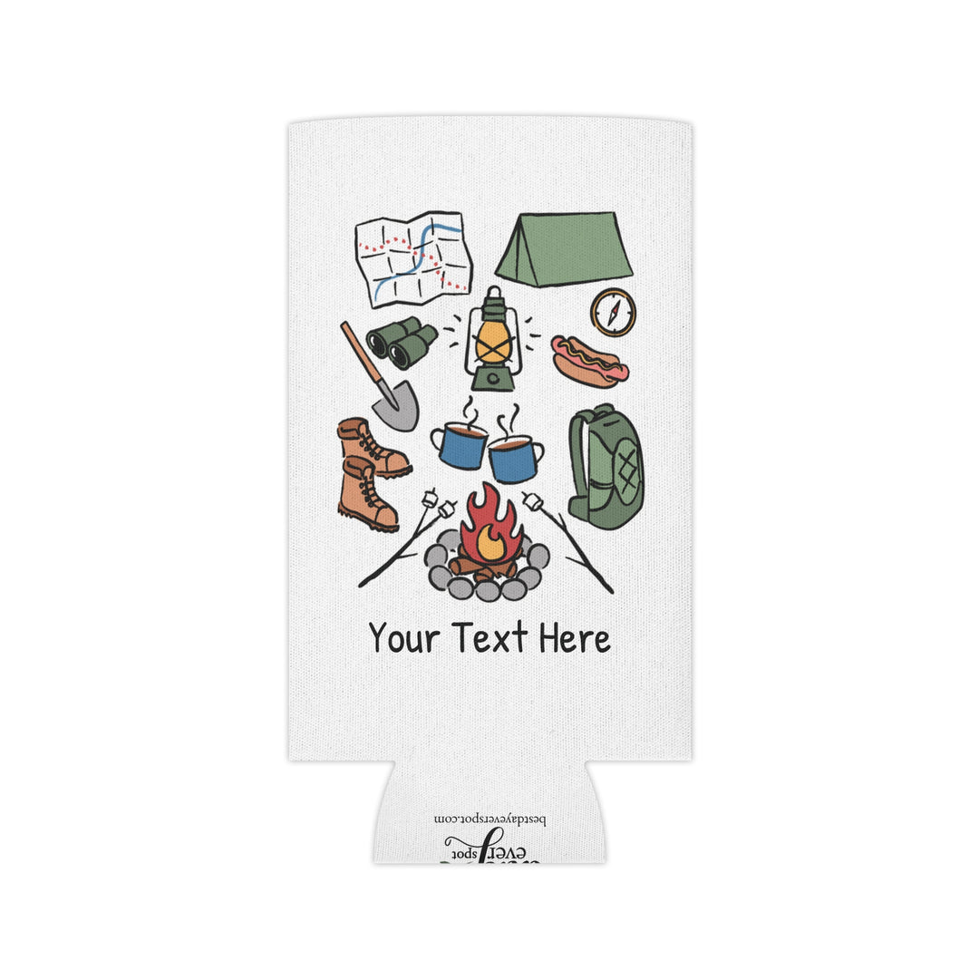 Camping Can Cooler — Personalized Bachelorette Party Can Cooler