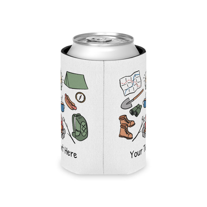 Camping Can Cooler — Personalized Bachelorette Party Can Cooler