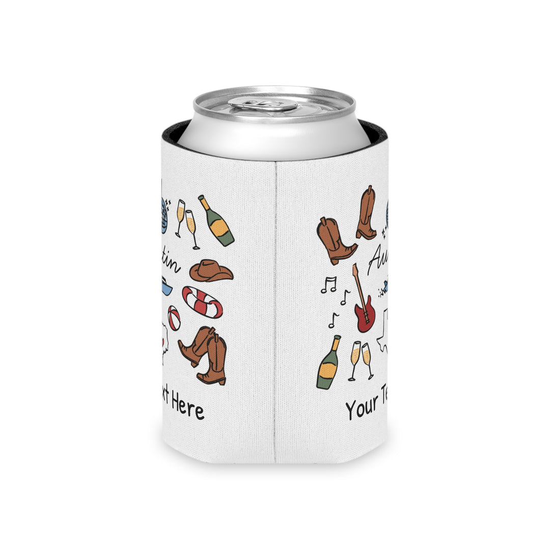 Austin Can Cooler — Personalized Bachelorette Party Can Cooler