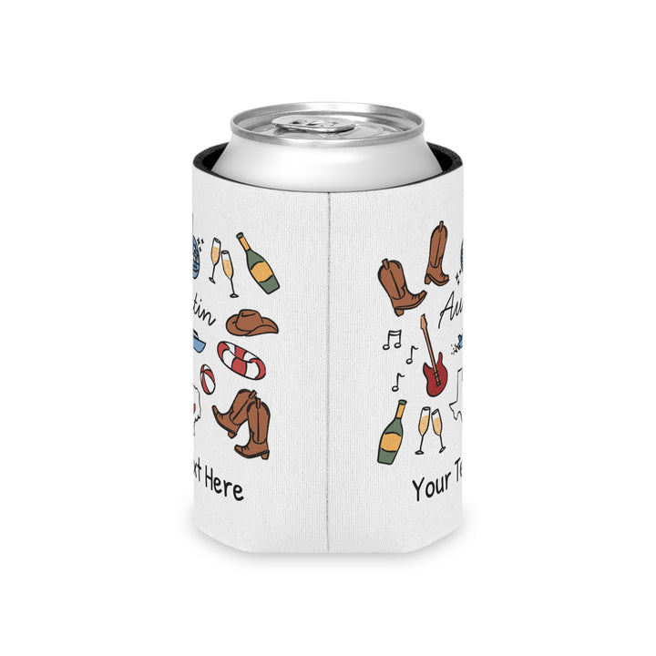 Austin Can Cooler — Personalized Bachelorette Party Can Cooler