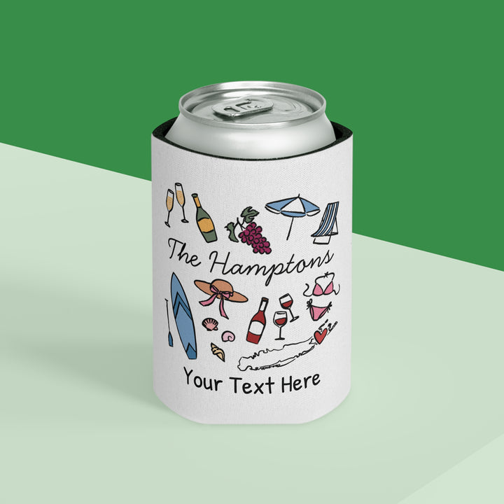 Hamptons Can Cooler — Personalized Bachelorette Party Can Cooler