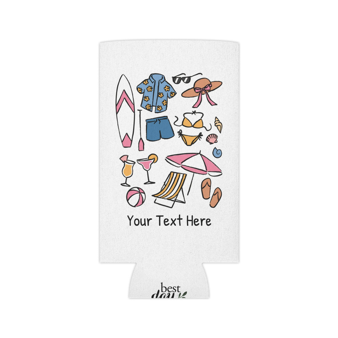 Beach Can Cooler — Personalized Bachelorette Party Can Cooler