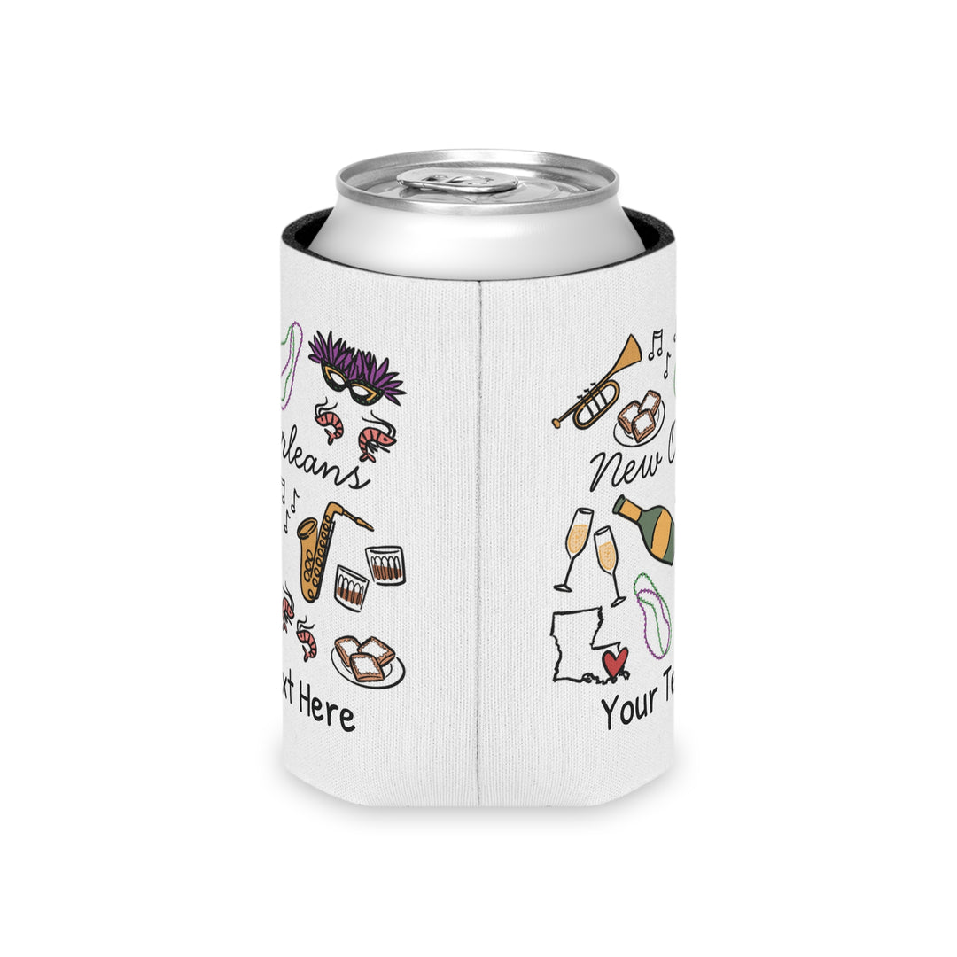 New Orleans Can Cooler — Personalized Bachelorette Party Can Cooler