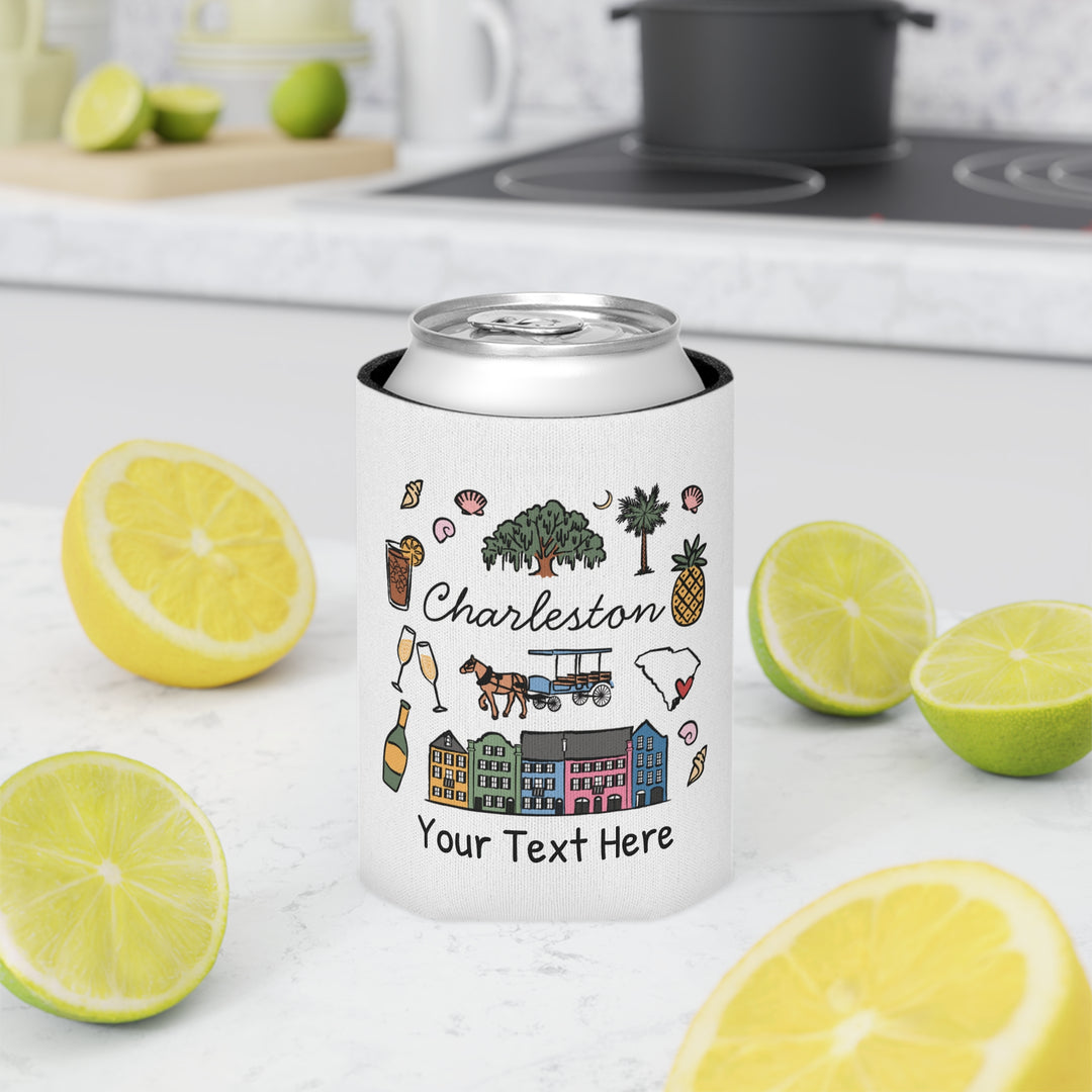 Charleston Can Cooler — Personalized Bachelorette Party Can Cooler