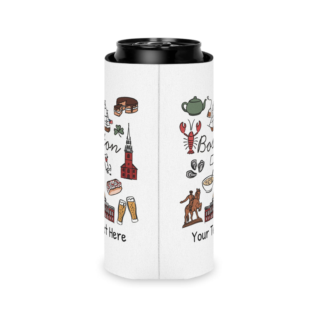 Boston Can Cooler — Personalized Bachelorette Party Can Cooler