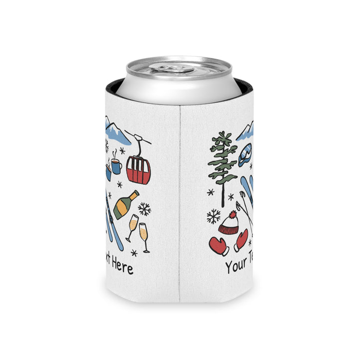 Ski Can Cooler — Personalized Bachelorette Party Can Cooler