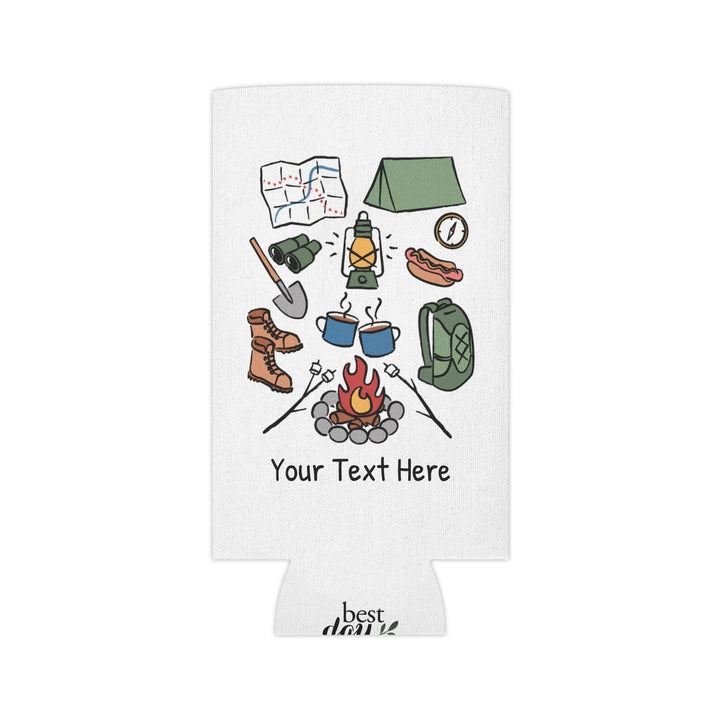 Camping Can Cooler — Personalized Bachelorette Party Can Cooler