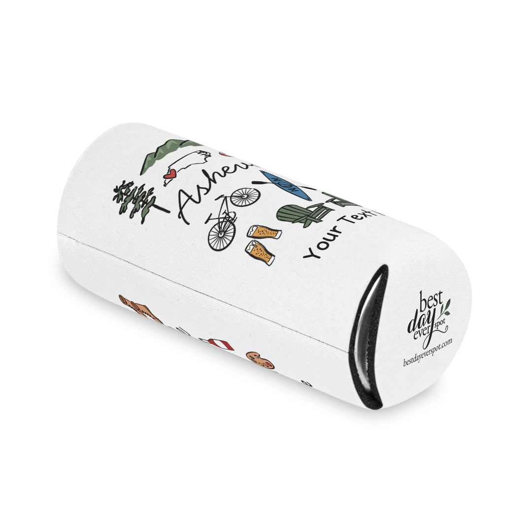 Asheville Can Cooler — Personalized Bachelorette Party Can Cooler