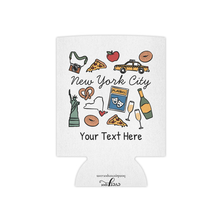 New York City Can Cooler — Personalized Bachelorette Party Can Cooler