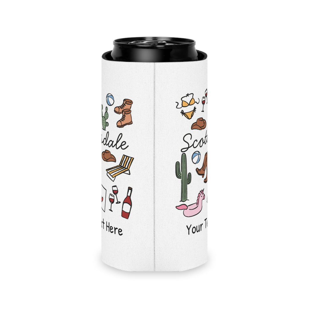Scottsdale Can Cooler — Personalized Bachelorette Party Can Cooler