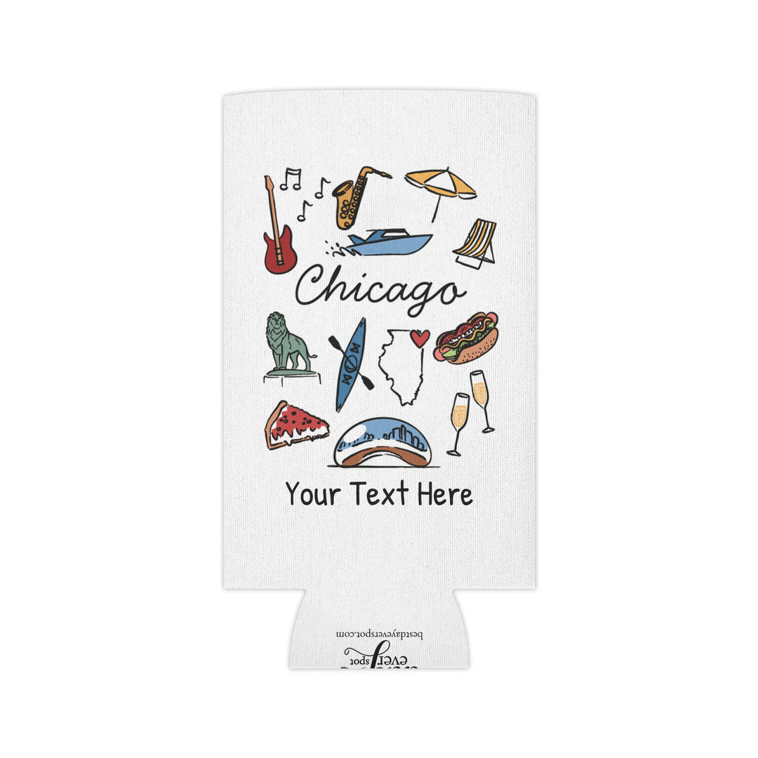 Chicago Can Cooler — Personalized Bachelorette Party Can Cooler
