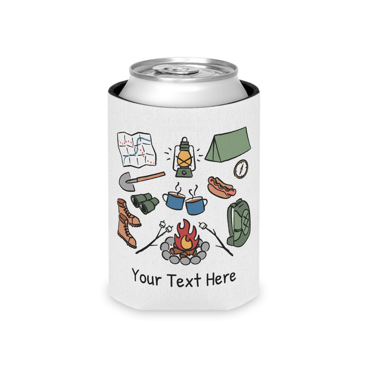 Camping Can Cooler — Personalized Bachelorette Party Can Cooler