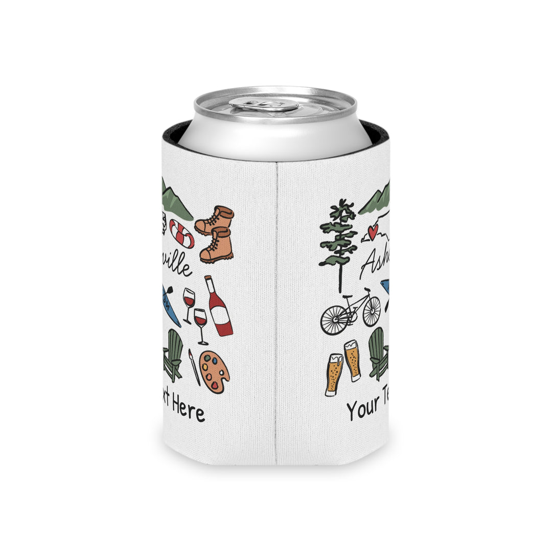 Asheville Can Cooler — Personalized Bachelorette Party Can Cooler