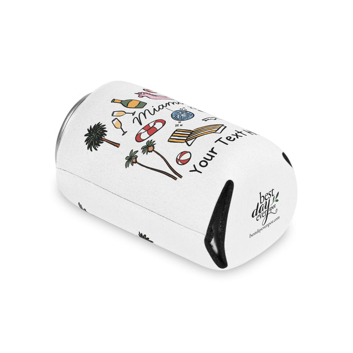 Miami Can Cooler — Personalized Bachelorette Party Can Cooler