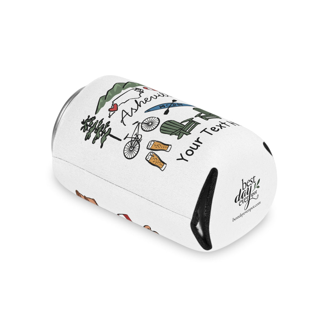 Asheville Can Cooler — Personalized Bachelorette Party Can Cooler