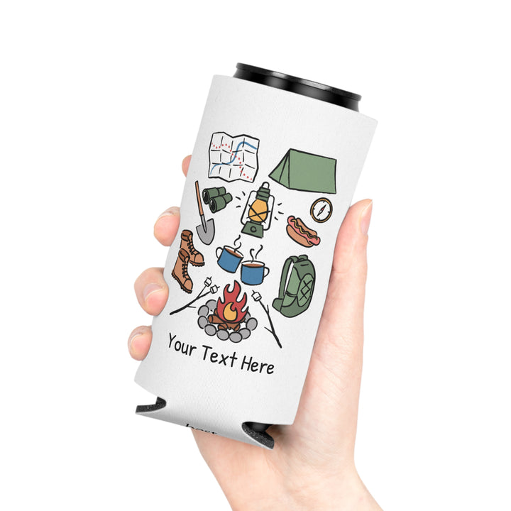 Camping Can Cooler — Personalized Bachelorette Party Can Cooler