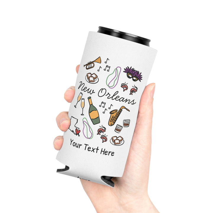 New Orleans Can Cooler — Personalized Bachelorette Party Can Cooler