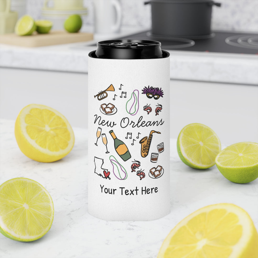 New Orleans Can Cooler — Personalized Bachelorette Party Can Cooler