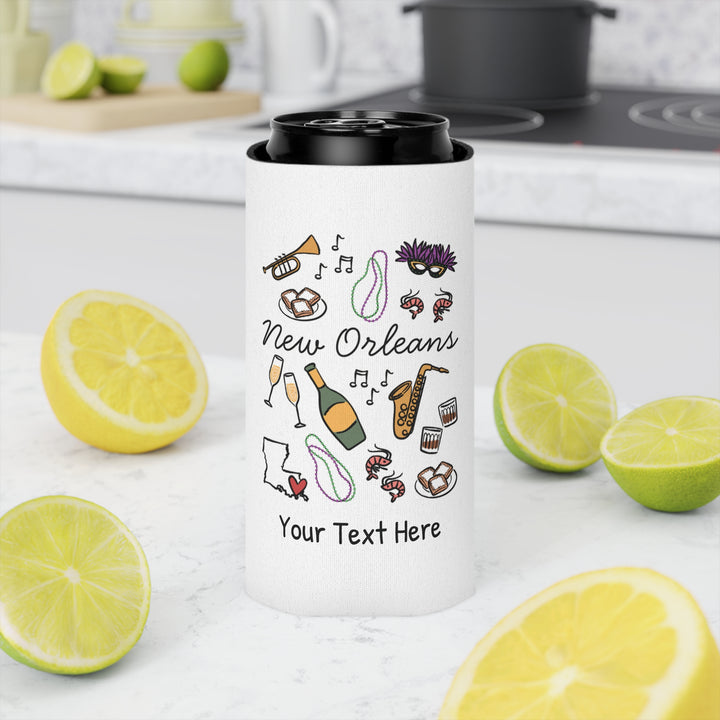 New Orleans Can Cooler — Personalized Bachelorette Party Can Cooler