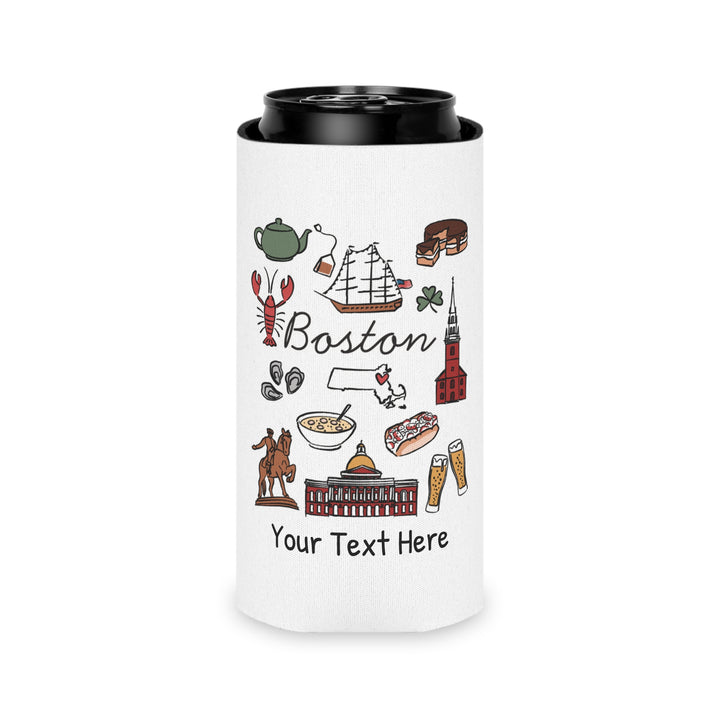 Boston Can Cooler — Personalized Bachelorette Party Can Cooler