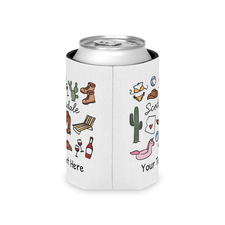 Scottsdale Can Cooler — Personalized Bachelorette Party Can Cooler
