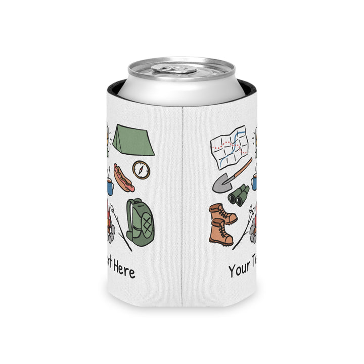 Camping Can Cooler — Personalized Bachelorette Party Can Cooler