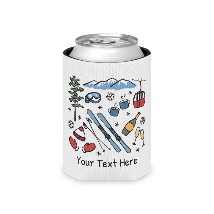 Ski Can Cooler — Personalized Bachelorette Party Can Cooler