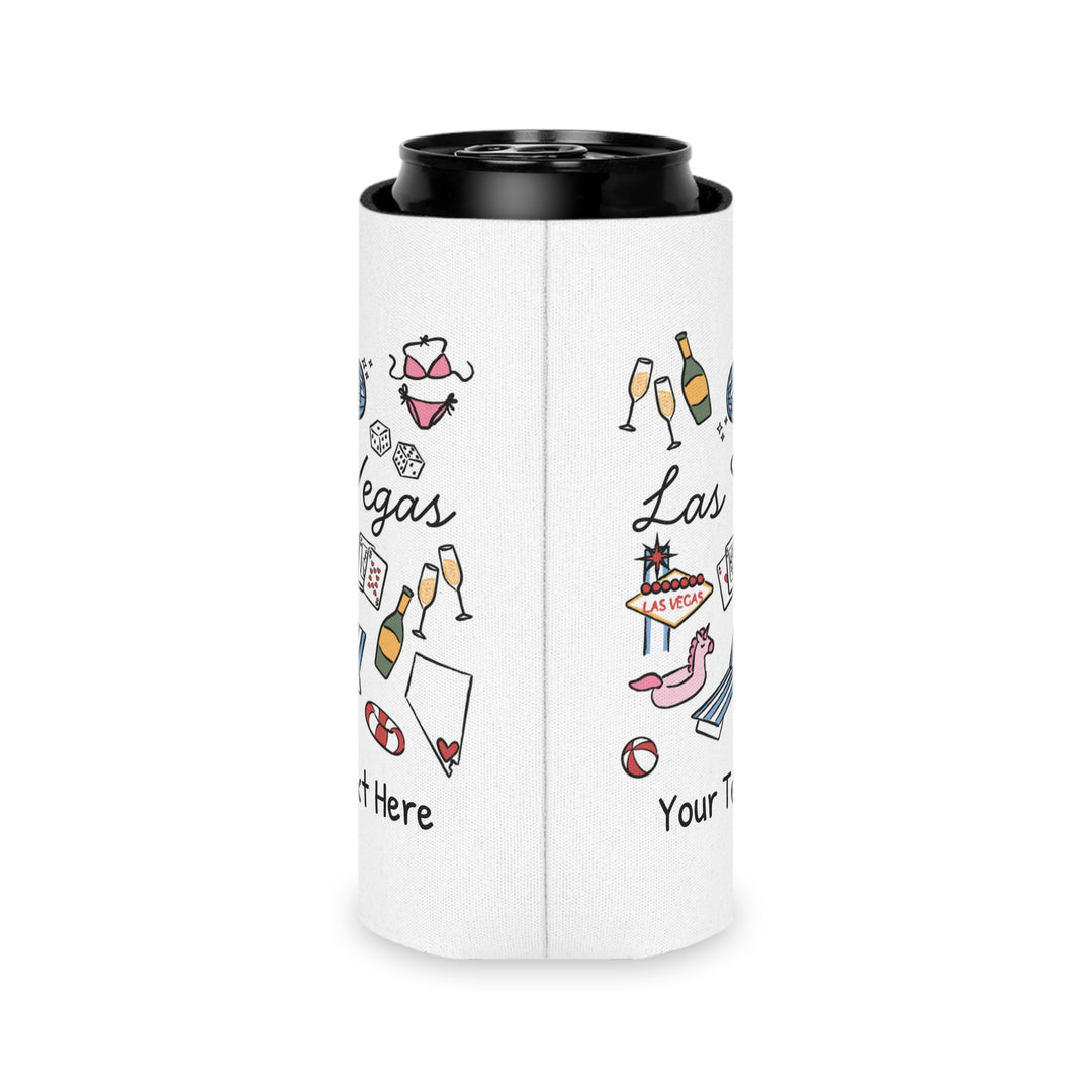 Las Vegas Can Cooler — Personalized Bachelorette Party Can Cooler