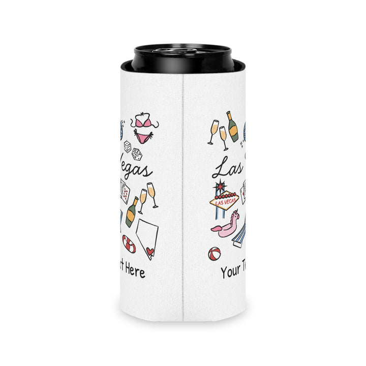 Las Vegas Can Cooler — Personalized Bachelorette Party Can Cooler