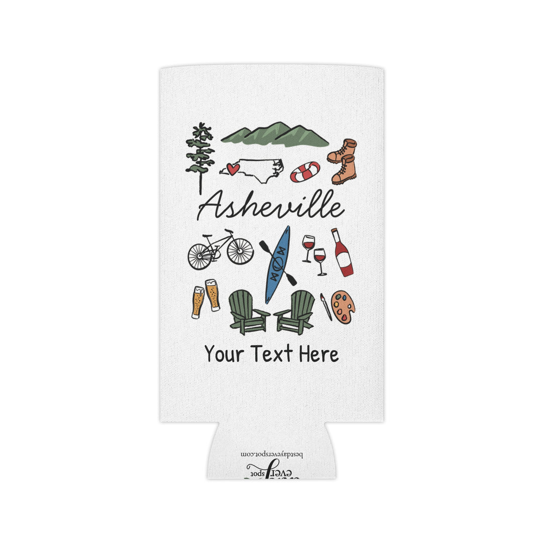 Asheville Can Cooler — Personalized Bachelorette Party Can Cooler