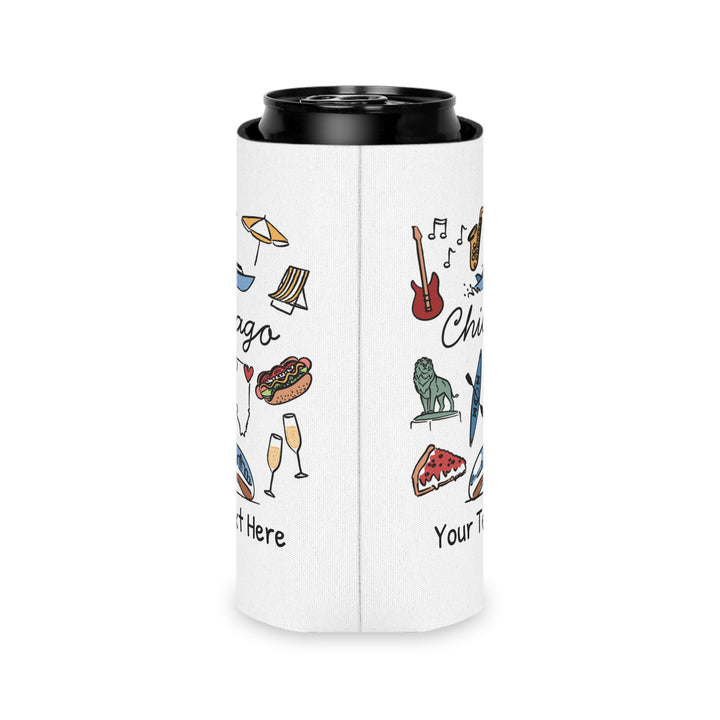 Chicago Can Cooler — Personalized Bachelorette Party Can Cooler