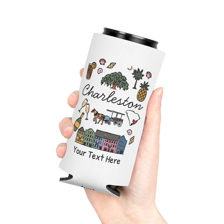 Charleston Can Cooler — Personalized Bachelorette Party Can Cooler