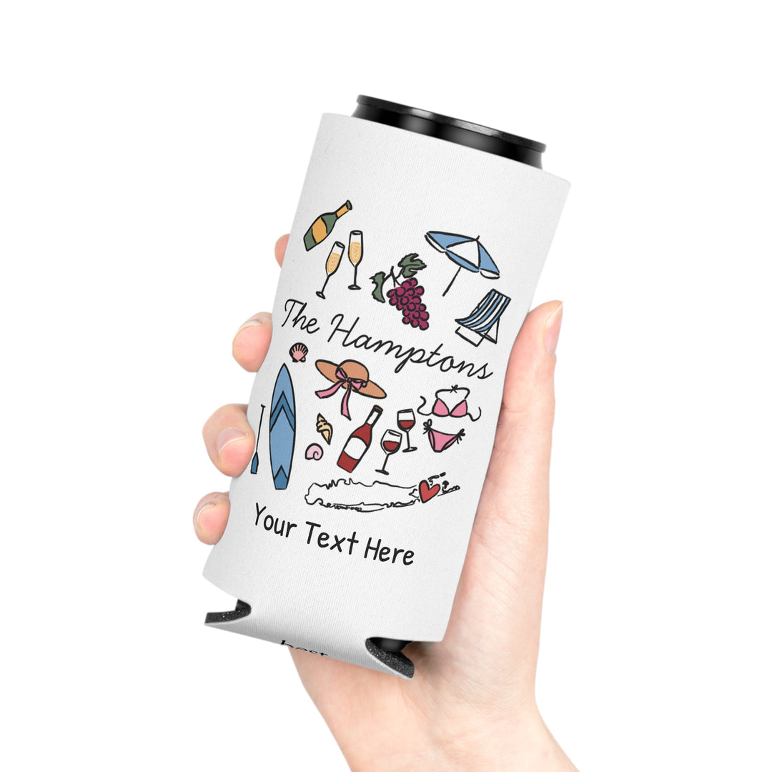 Hamptons Can Cooler — Personalized Bachelorette Party Can Cooler