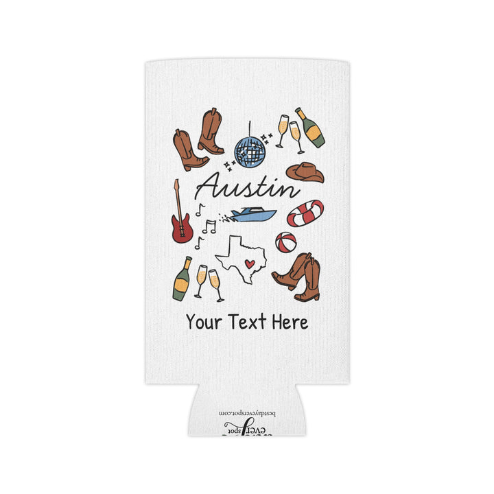 Austin Can Cooler — Personalized Bachelorette Party Can Cooler
