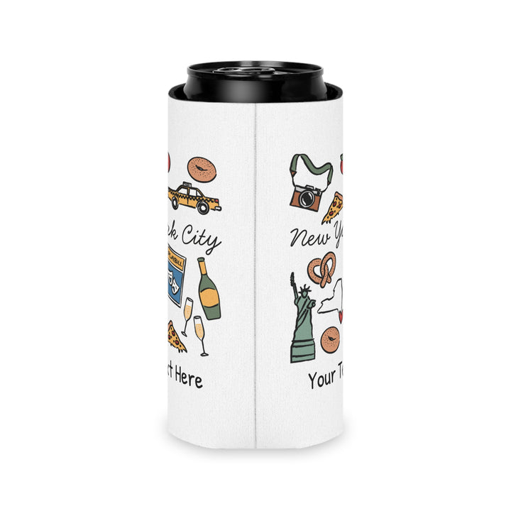 New York City Can Cooler — Personalized Bachelorette Party Can Cooler