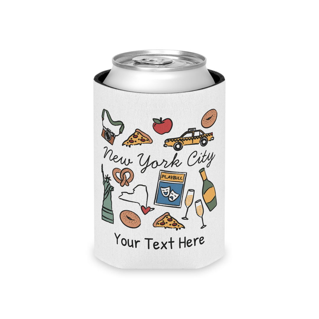 New York City Can Cooler — Personalized Bachelorette Party Can Cooler