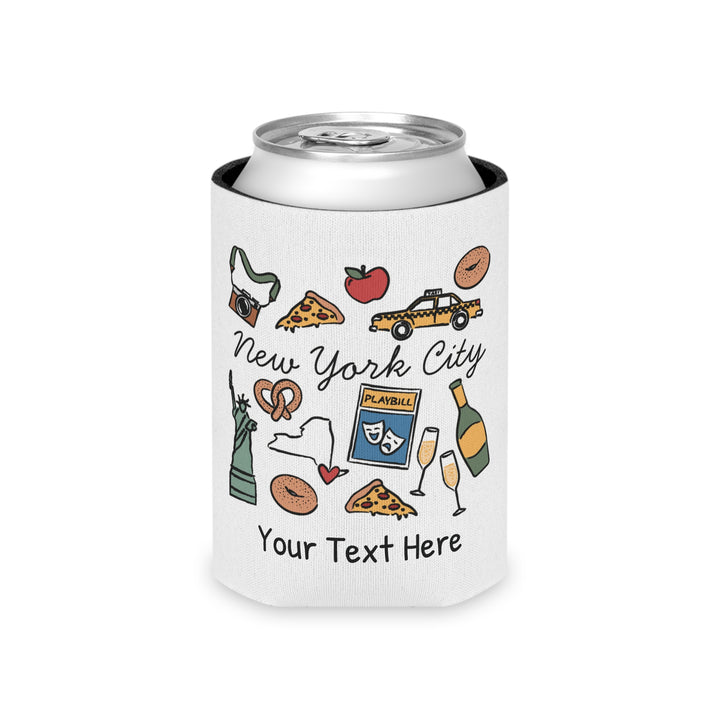 New York City Can Cooler — Personalized Bachelorette Party Can Cooler