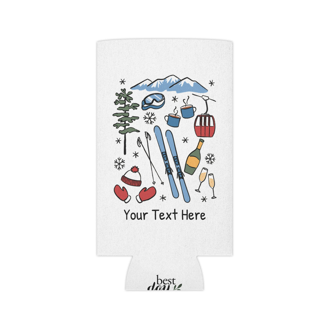 Ski Can Cooler — Personalized Bachelorette Party Can Cooler