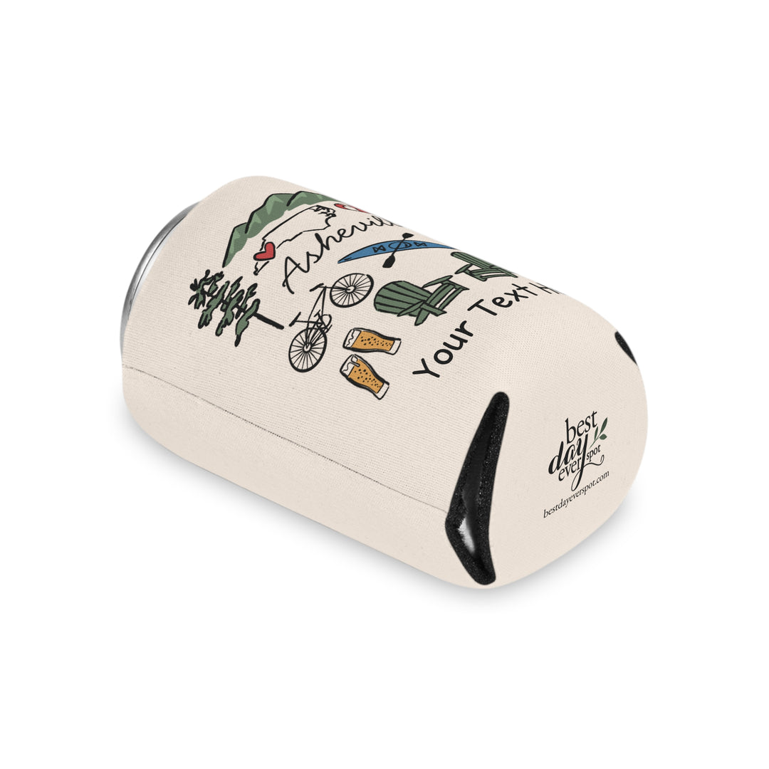 Asheville Can Cooler — Personalized Bachelorette Party Can Cooler