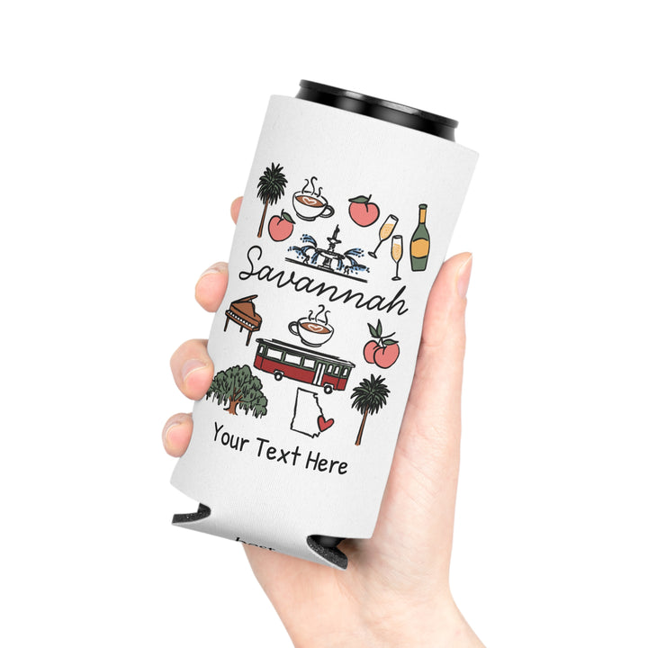 Savannah Can Cooler — Personalized Bachelorette Party Can Cooler