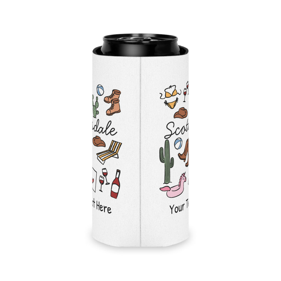 Scottsdale Can Cooler — Personalized Bachelorette Party Can Cooler