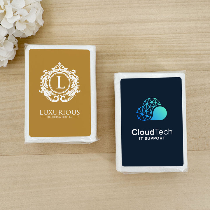Custom Corporate Logo Tissues, Personalized Pocket Size Packs of Tissues