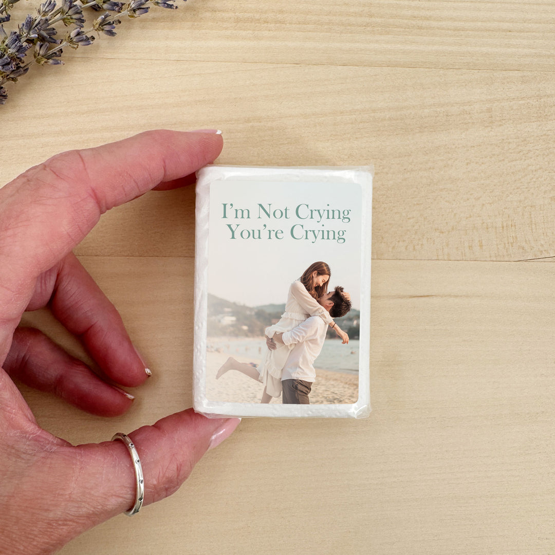 Custom Wedding Logo Tissues, Personalized Pocket Size Packs of Tissues