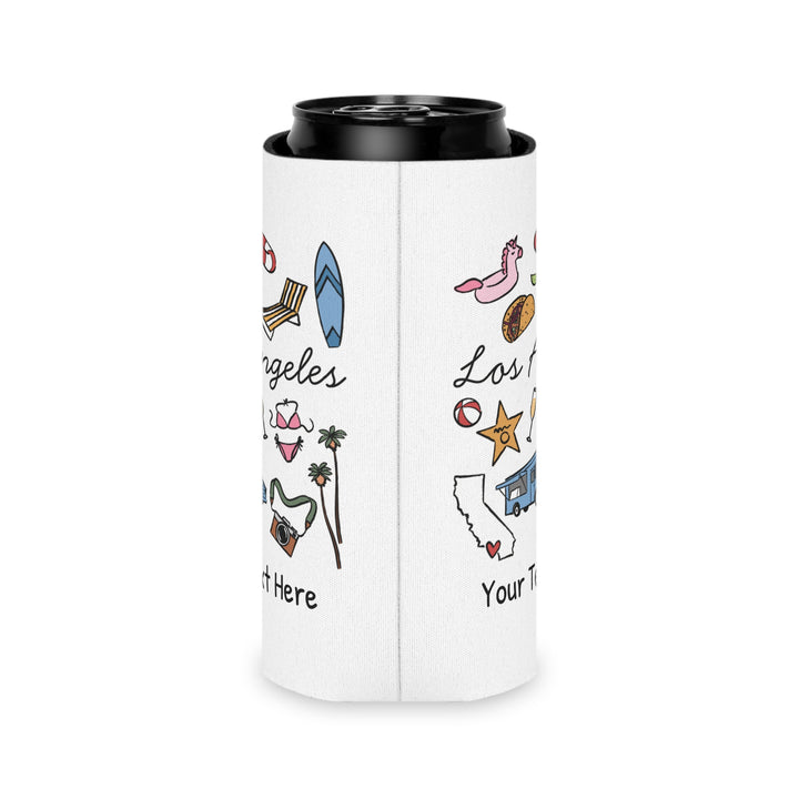 Los Angeles Can Cooler — Personalized Bachelorette Party Can Cooler