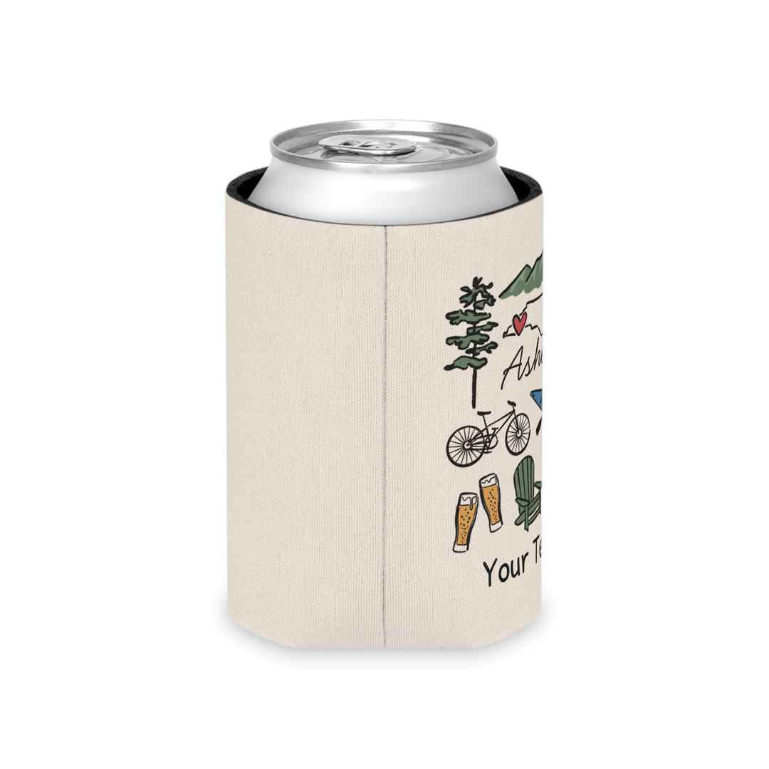 Asheville Can Cooler — Personalized Bachelorette Party Can Cooler