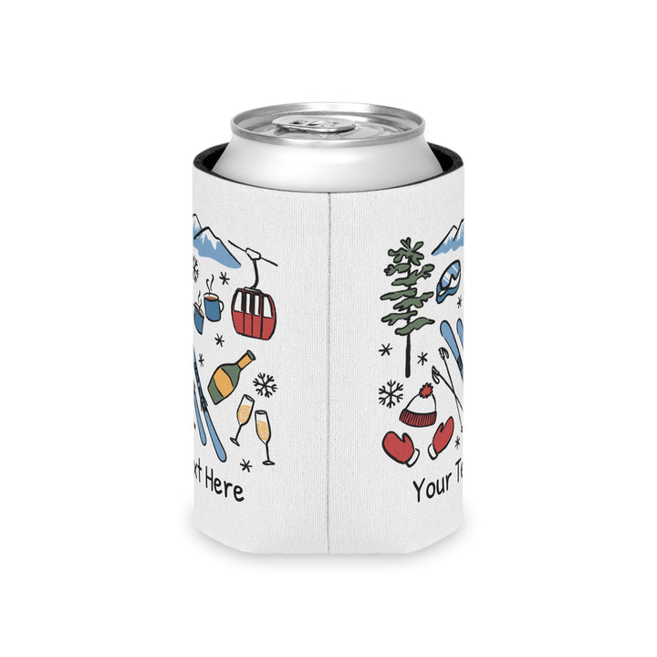 Ski Can Cooler — Personalized Bachelorette Party Can Cooler