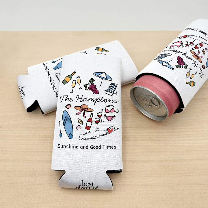 Hamptons Can Cooler — Personalized Bachelorette Party Can Cooler