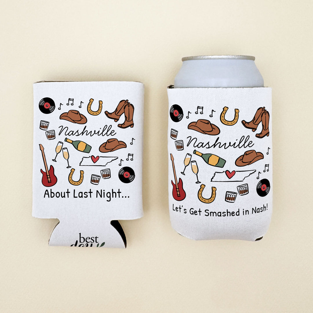 Nashville Can Cooler — Personalized Bachelorette Party Can Cooler