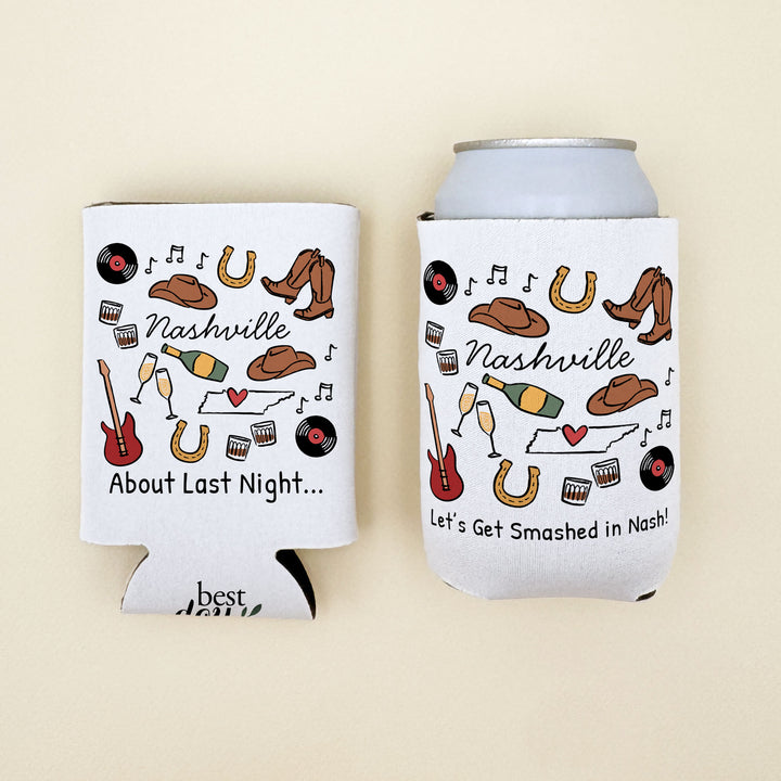 Nashville Can Cooler — Personalized Bachelorette Party Can Cooler